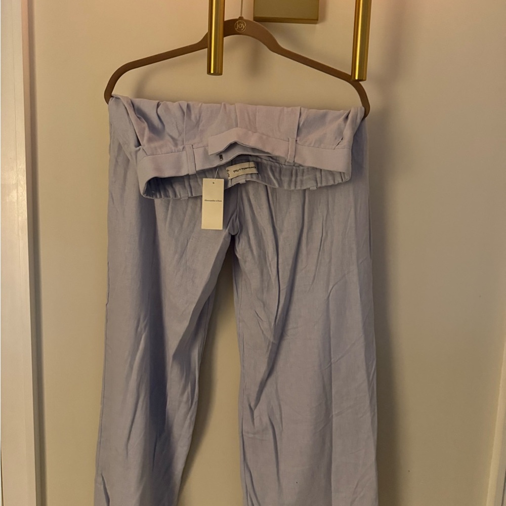 Abercrombie & fitch light Blue linen Pants